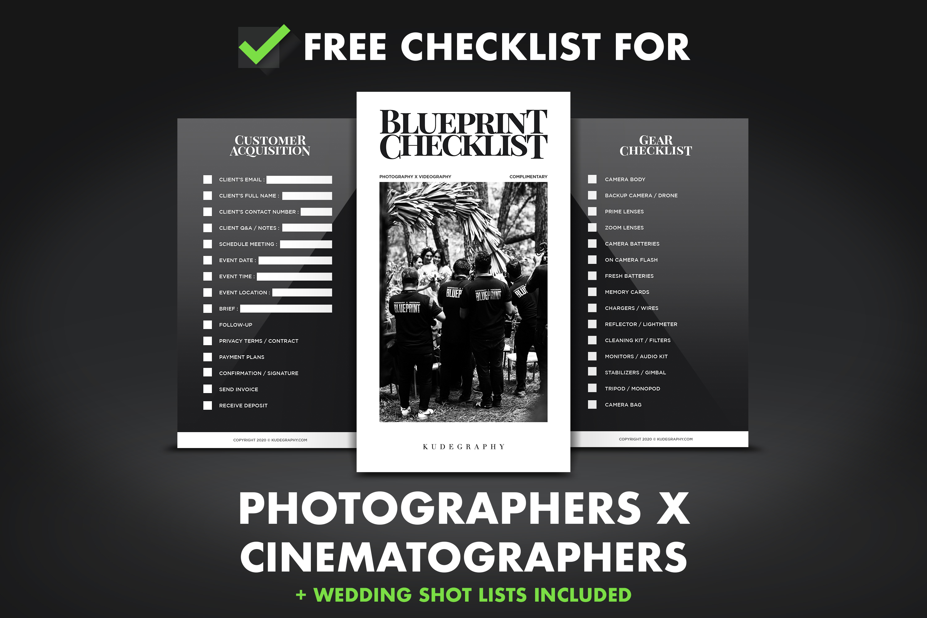 Photography Videography Checklist
